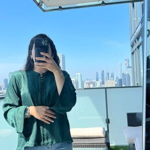 Elegant Green Women's Top